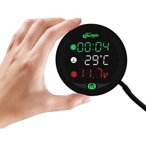 For Honda VFR 1200 ST 1300 Black SpiRit NC750 S X CB1100 Motorcycle Tester LED Display Waterproof Voltmeter Multifunction Meter