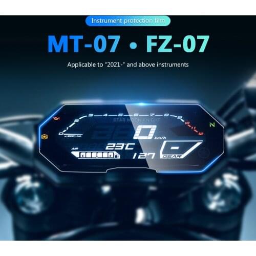 For YAMAHA MT-07 MT07 FZ-07 FZ07 MT FZ 07 2021 - Motorcycle Scratch Cluster Screen Dashboard Protection Instrument Film