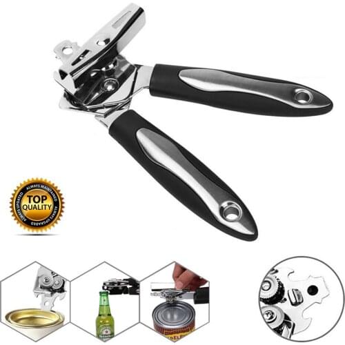 TPR+430 Stainless Steel 3 in 1 Multifunction Jar Opener Can Opener Craft Beer Grip Opener Cans Bottle Opener Kitchen Gadgets