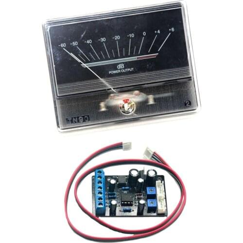 1pcs TN90 Denon VU Meter DB Level Header Audio Power Amplifier Chassis Backlight w/ 1pc TA7318P VU Meter Driver Board