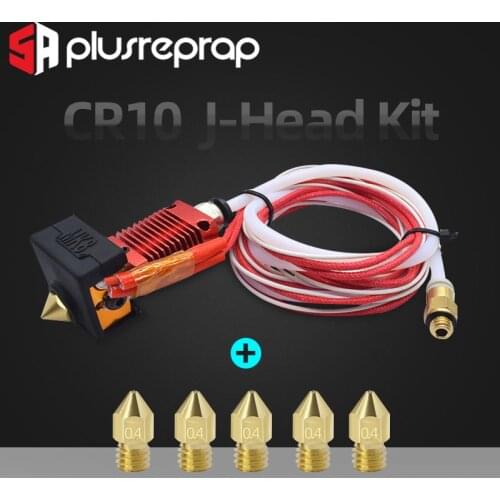 Full Metal CR10 J-head Hotend Extrude kit Aluminum Heat Block with Heater Thermistor For 1.75mm Filament 3D Printer Print Head
