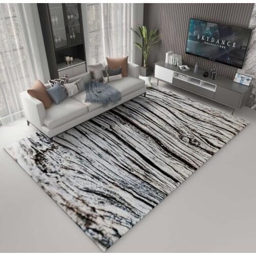 Retro Wood Grain Pattern Livingroom Carpet Sofa Coffee Table Mat Bedroom Decor Carpets Living Room Large Nordic Area Floor Rug