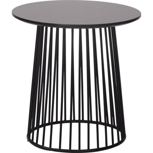 Nordic Creative Iron Coffee Table Small Apartment Living Room Balcony Round Coffee Table Assembly Modern Minimalist Sofa