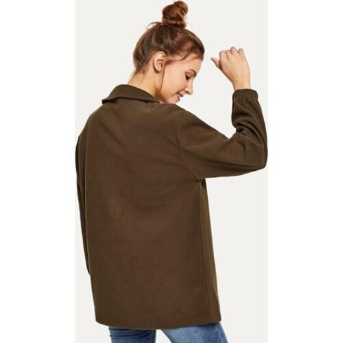 Jacket all-match autumn clothing tooling style womens loose-fitting Harajuku long-sleeved student new shirt trend line cardigan