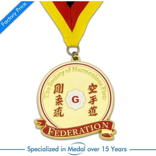 Low price Zinc Alloy medals Custom Enamel Sport Award Medal