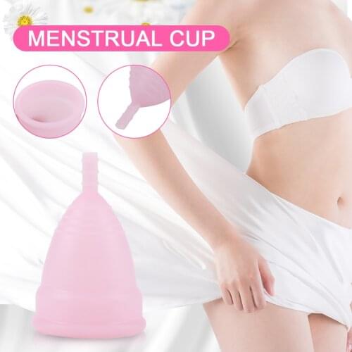 Menstrual Cup Medical Silicone Collector Menstrual Menstruation Period Leak Proof Cup Medical Grade Lady Menstrual Supplies