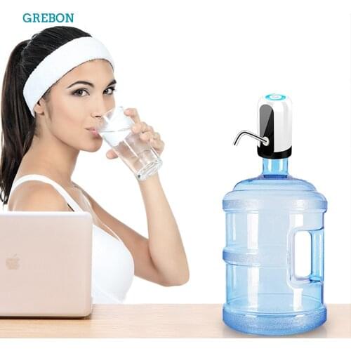 Mineral Water Bottle Pump USB Charging Automatic Electric Water Dispenser Pump Bottle Water Pump Auto Switch Drinking Dispenser