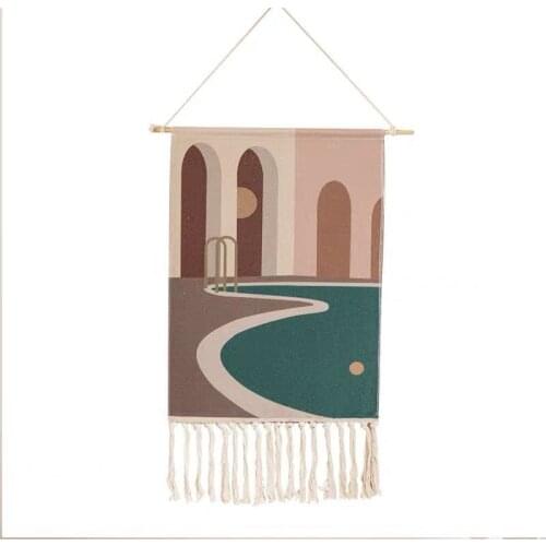 Wall Hanging Decor Tapestry Mandala Bohemian Home Decoration Cotton Linen Indoor Art Electric Meter Box Painting