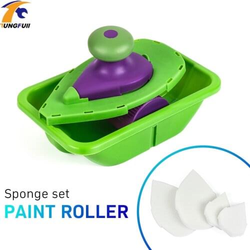 Tungfull Paint Roller Household Decorative Tool Easy To Operate Household Painting Brush Decorative Tool 4pcs Sponge Point