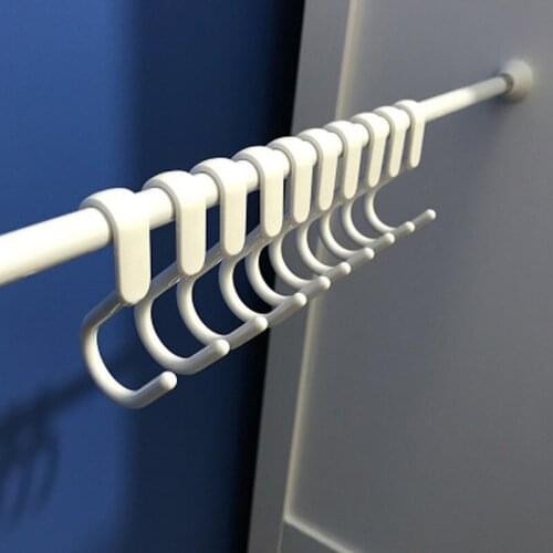 S-Shaped Multi-function Bathroom hook Towel Baskets Hanger Packs Hanging Portable Clothespin Holder Hooks Home Storage Tools