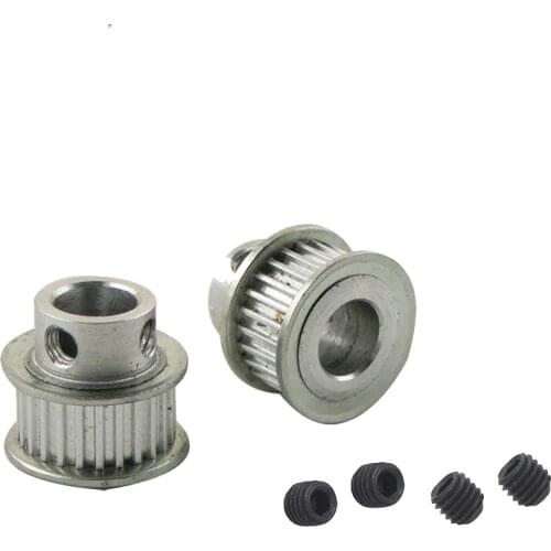 2PCS MXL 25T Timing Pulley 5/6/6.35/8mm Inner Bore Timing Belt Pulley 25Teeth Motor Pulley For 3D Printer CNC