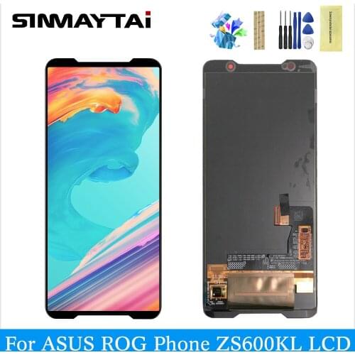 Sinmaytai AAA Quality Display For 6.0" ASUS ROG Phone ZS600KL LCD Display Screen +Touch Panel Digitizer Replacement
