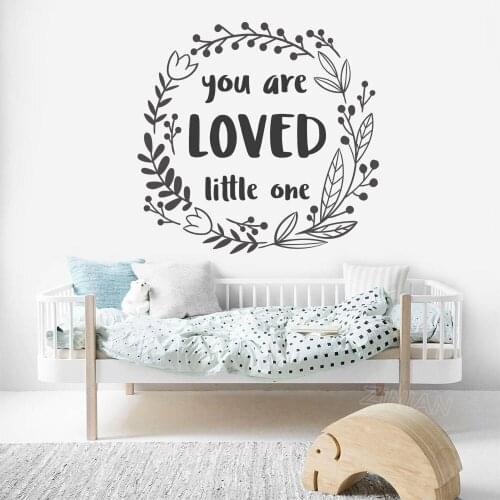Toddler Bedroom Sticker Nursery Quote Decal for Pricess Room Little Boys Playroom Wall Decor Stickers Wall Papers Love Kids Z647