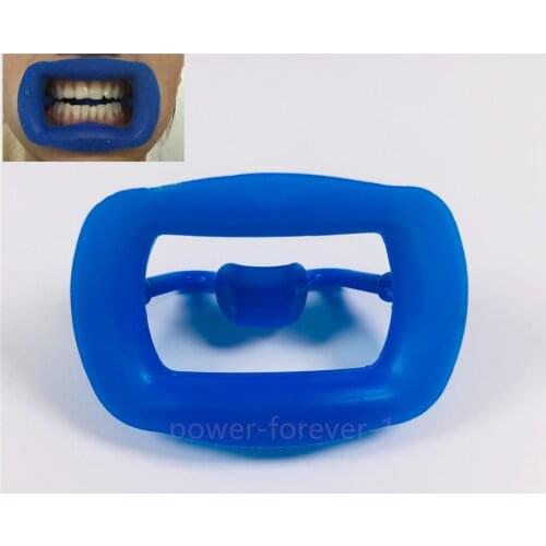 Dental Orthodontic Endo Silica gel Teeth Whitening Mouth Opener Cheek Retractor Props 134℃ Blue