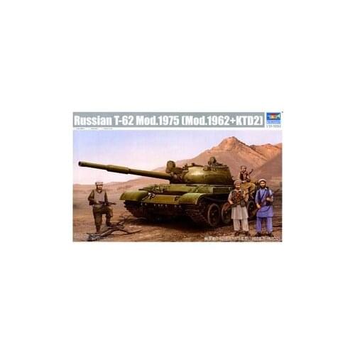 Trumpeter 1/35 scale model 01551 Russian T-62 Tank Type 1975 (1962 + KTD2)