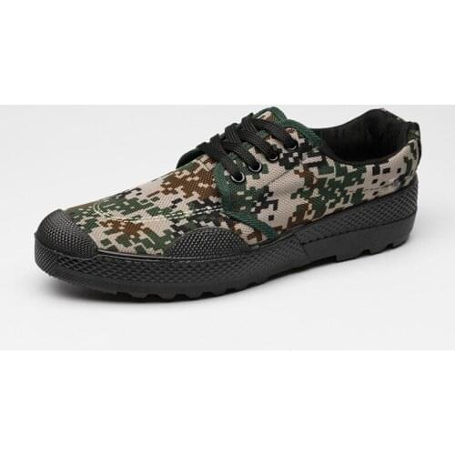 All Season Army Boots For Man Canvas Shoes Men Camouflage Work&Safety Shoes Military Tactical Desert Boots Men Jungle Shoes 2019