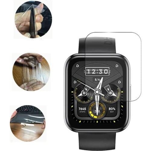 2 Pcs Unthin Soft TPU HD Clear Protective Film For Realme watch 2 Pro Smart Watch Full Screen Protector Cover For Realme watch 2