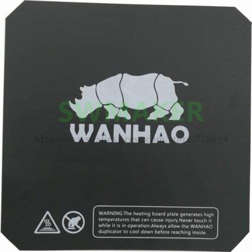 2pcs 220x220mm Wanhao i3 V2.1 3D printer spare parts printing heated bed sticker similar with Buildtak i3 heated plate