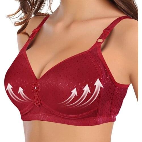 2021 Sexy Thin Adjustable Breathable Bras Women Lace Push Up Bra Lingerie Comfort Wire Free Intimates Brassiere Plus Size