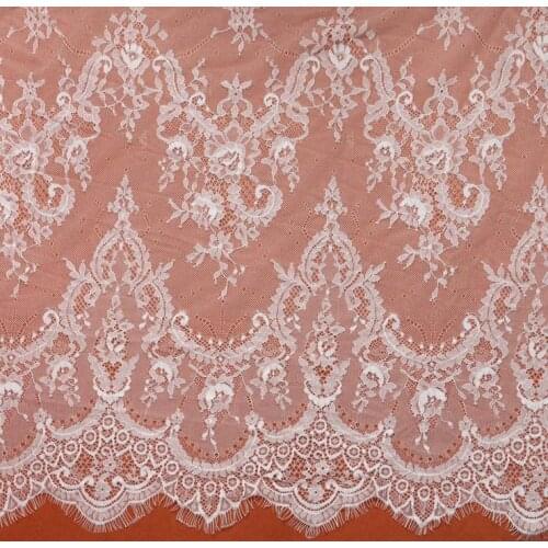 3 M/ Lot European export lace clothing fabric dress wedding background bottoming shirt cloth eyelashes