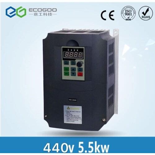 440V / 5.5KW Inverter Frequency Drive Inverter 3 phase CNC Inverter VFD 3 phase 5500W Inverter
