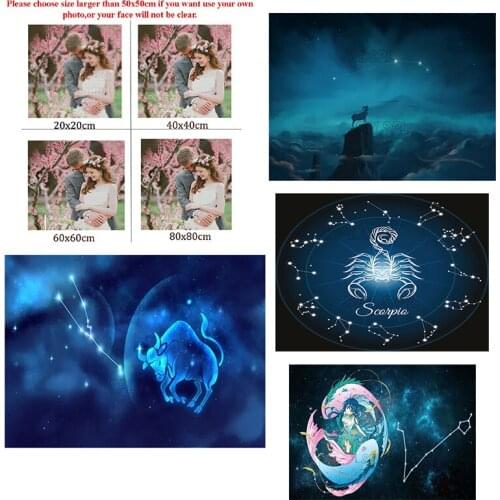 5D Diy Diamond Painting Starry Sky Full Circle Diamond Constellation Cross Stitch Kit Mosaic Home Decoration Can Be Customized