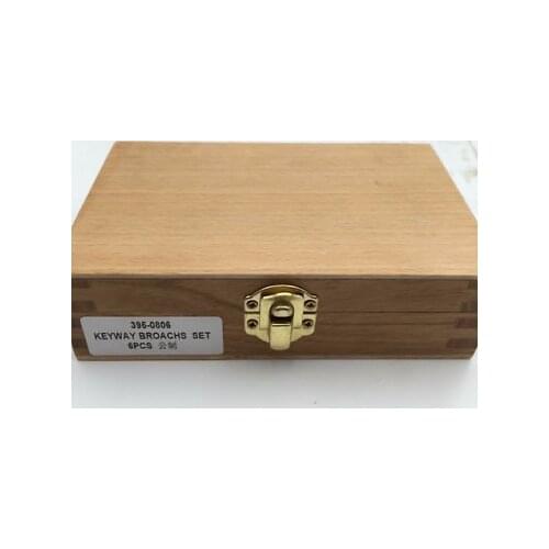 6pcs Keyway Broach Set Metric Size 2pcs Broaches 3pcs Bushings 1pc Shim brand