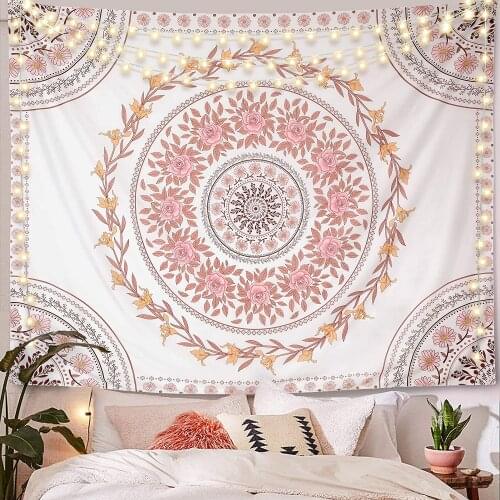 Bohemian Mandala Tapestry Wall Hanging Floral Tapestry Indian Print Mural home decoration accessories tapiz gobelin Wall decor
