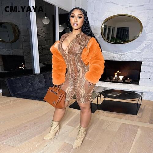 CM.YAYA Women's Jackets With Fur