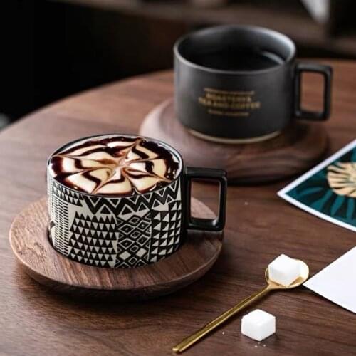 Складная кружка складной стаканCoffee Cup Saucer Spoon INS Small Luxury Water Set Personality Trend Mug Creative American Style