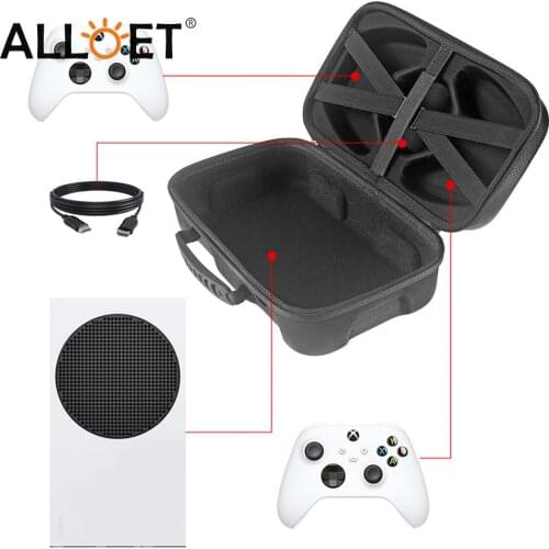 Travel Game Console Storage Bag Case Pouch Games Accessories Protective Storage Pockets for Xbox Series S Controllers Nylon