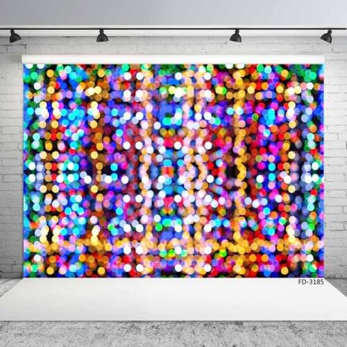 Colorful Glitter Flare Bokeh Photo Backgrounds Vinyl Cloth Backdrop for Children Baby Party Prom Photoshoot Photography Props