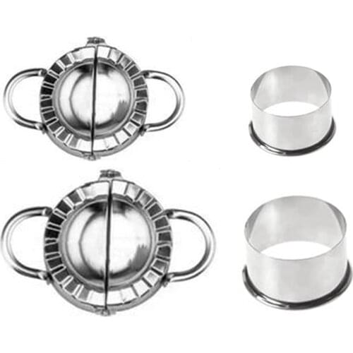 Dumpling Mold Mould Stainless Steel Dough Presser Maker Cutter Tools Set Kit Ravioli Cutter Kitchen Gadgets