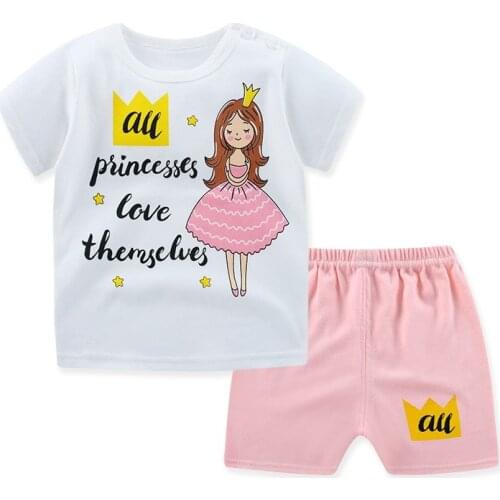 Boys And Girls Short Sleeve T-shirt + Shorts Set 2021 Fashion Summer Kids Short Sleeve Shorts 2 Piece Set