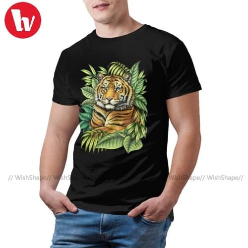 Tiger T-Shirt Summer Fashion Cotton T Shirt Graphic Short Sleeves Tshirt Man 3xl