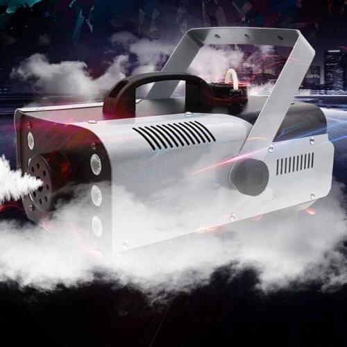 Fast shipping 1500W Smoke Machine RGB 3in1 LED Fog Machine with Remote or Wire Control DJ Disco lights Stage effects Fogger