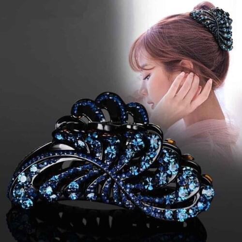 Haimeikang 1 Pcs Rhinestone Hair Claws For Women Fashion Hairpin Crab Clips Girls Twist Hair Clip Headwear Hair Accessories