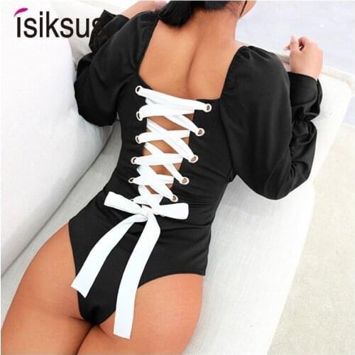 Женские боди с длинным рукавом Isiksus China At AliExpress