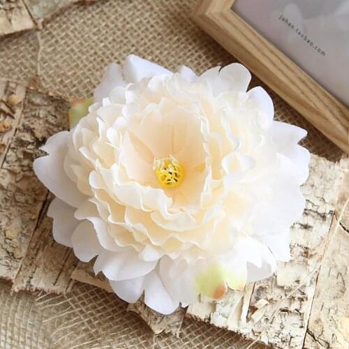 1PCS Peony Flower Heads Decorative Scrapbooking Artificial Flower For Home Wedding Birthday Party Decoration Supplies