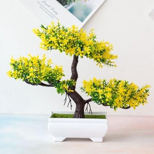 Fake Artificial Flower Plant Bonsai Potted Simulation Pine Tree Home/Office Deco