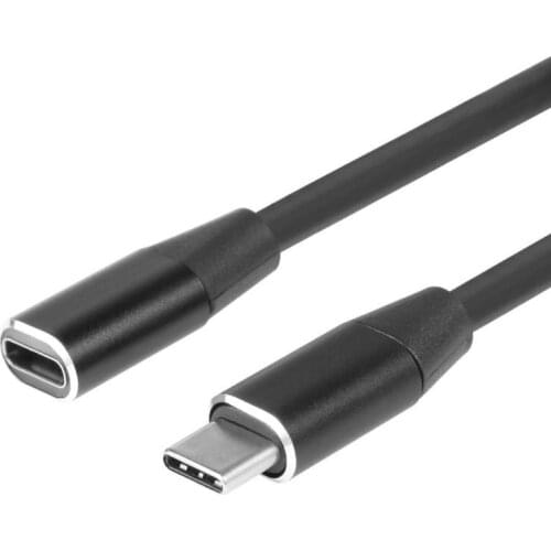 Hot 1m Type-C USB 3.1 Male to USB-C Female Extension Data Cable Extender Cord Charging Cable Audio Video Extender Wire Cord