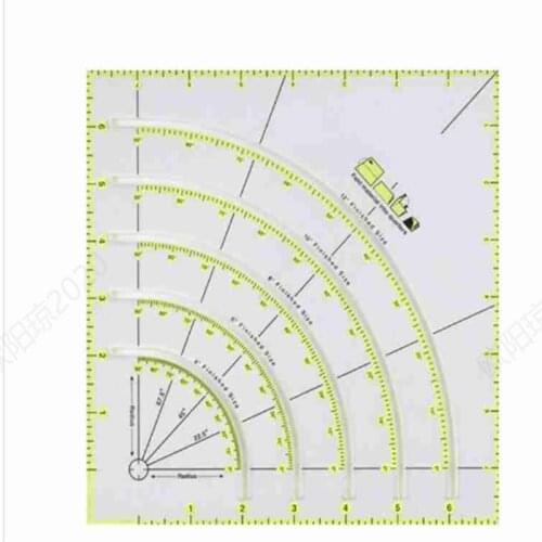 Arcs & Fans Quilt Circle Cutter Ruler Multifunction Cutting Patchwork Ruler-Best DIY Clothing Making Craft Accessories