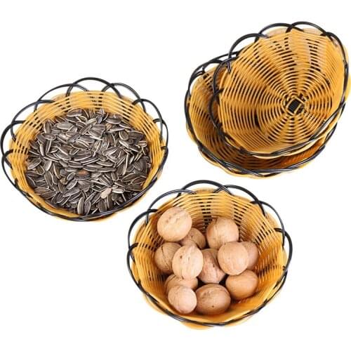Home Decor Desktop Storage Basket Prepared By Candy Storage Basket Plastic Weave Magazine Fruit Vegetable Storage Basket