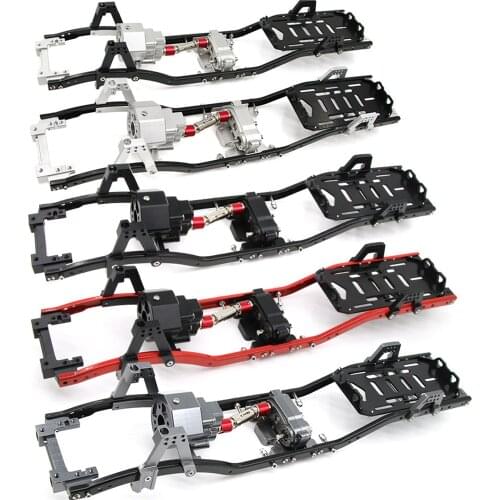 Durable Metal 313MM Wheelbase Chassis Frame for 1/10 Axial SCX10 RC Crawler Car Accessories