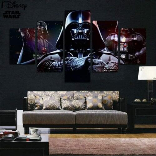 Star Wars Black Warrior Poster The Force Awakens Painting Canvas Print On Wall Art Picture For Kids Room Home Decor Frameless