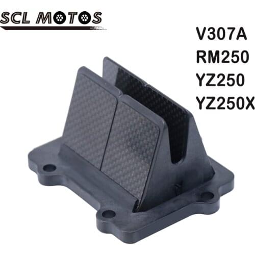 SCL MOTOS NEW Motorcycle Carbon Fiber Intake Reed Valve For Suzuki RM250 YAMAHA YZ250 YZ250X V307A