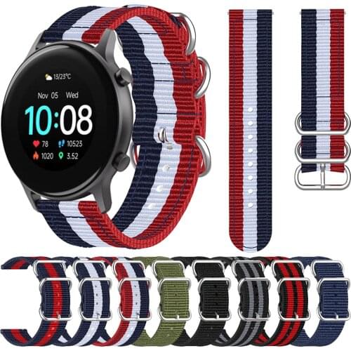 Silver Ring Buckle Nylon Strap For UMIDIGI Urun S Wristband Uwatch 3S 2S Uwatch2 Band Watchband Bracelet Replace Accessories