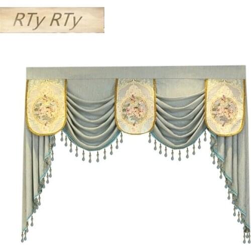 Luxury Valance custom dedicated links for living room bedroom kitchen hotel window curtain top (not included curtain and tulle)