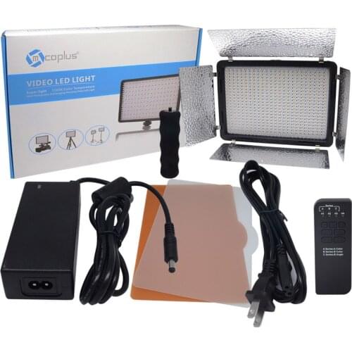 Mcoplus LED-520A LED Light 528PCS LED Lamp 3200K-5500 Color Temperature 3500LM Video Light for DSLR Canon Nikon Sony With Remote