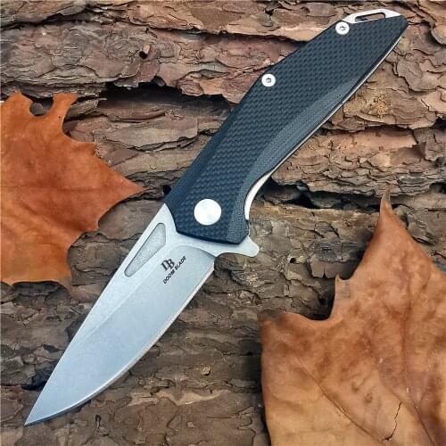 Outdoor Tactical Camping Hunting Survival Pocket Quick Folding Knife D2 Blade G10 Handle Knives Flipper Portable EDC Knife